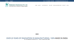Desktop Screenshot of medichemelectronics.in